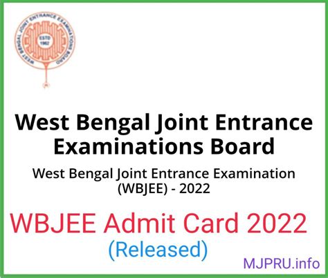 wbjee admit card 2024 download